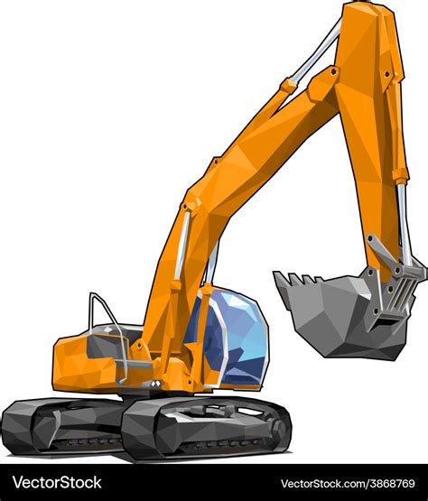 excavators vector images